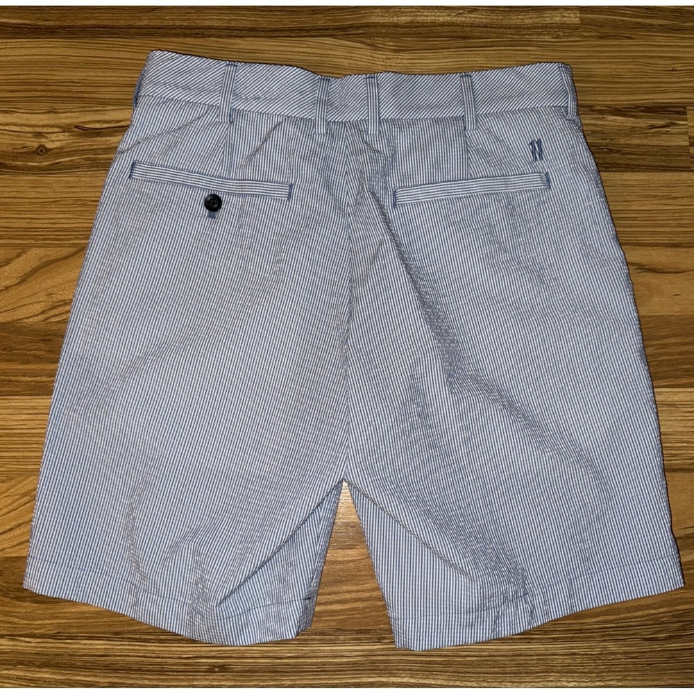 Walter Hagen Shorts Men's Blue Striped 9" Inseam Majors 11 Golf Chino Striped 30 - Picture 2 of 5